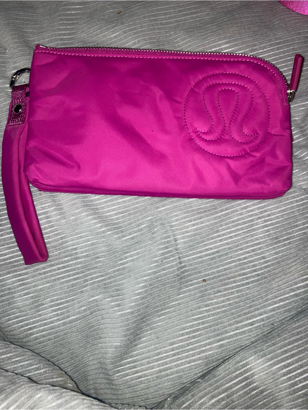 Two Lululemon athletica Pink Wristlet Pouch and belt bag
